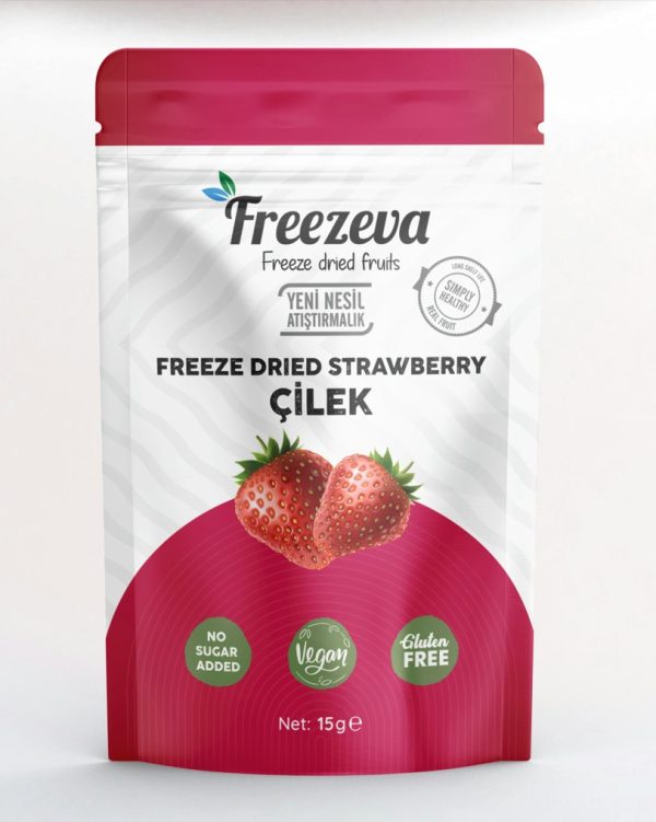 Freezeva Dondurularak Kurutulmuş Çilek 15 gr
