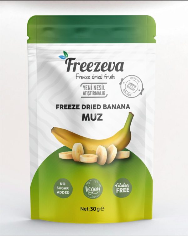 Freezeva Dondurularak Kurutulmuş Muz 30 gr