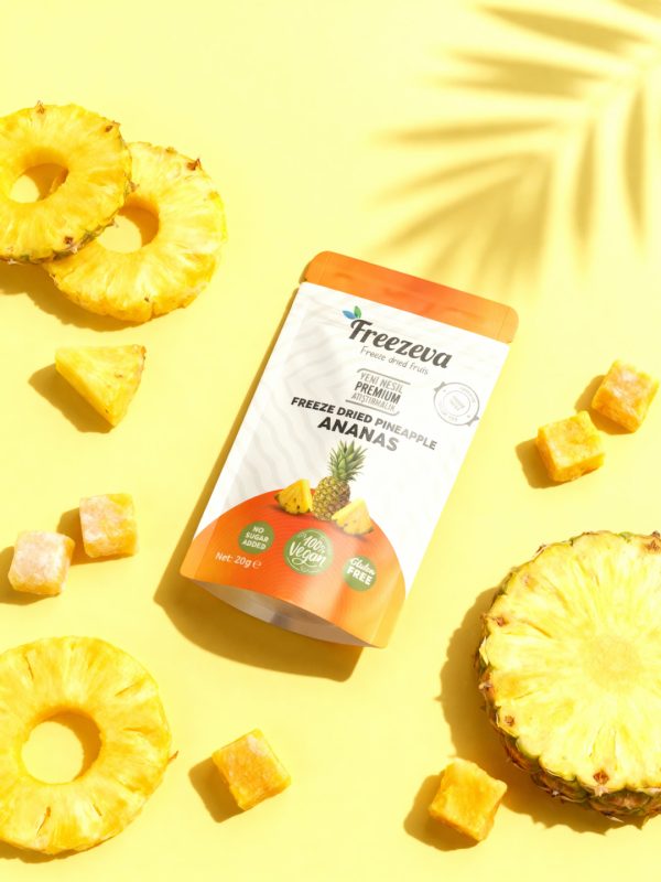Freezeva Dondurularak Kurutulmuş Ananas 20 gr