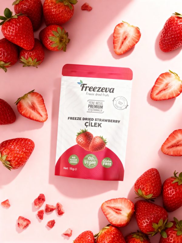 Freezeva Dondurularak Kurutulmuş Çilek 15 gr