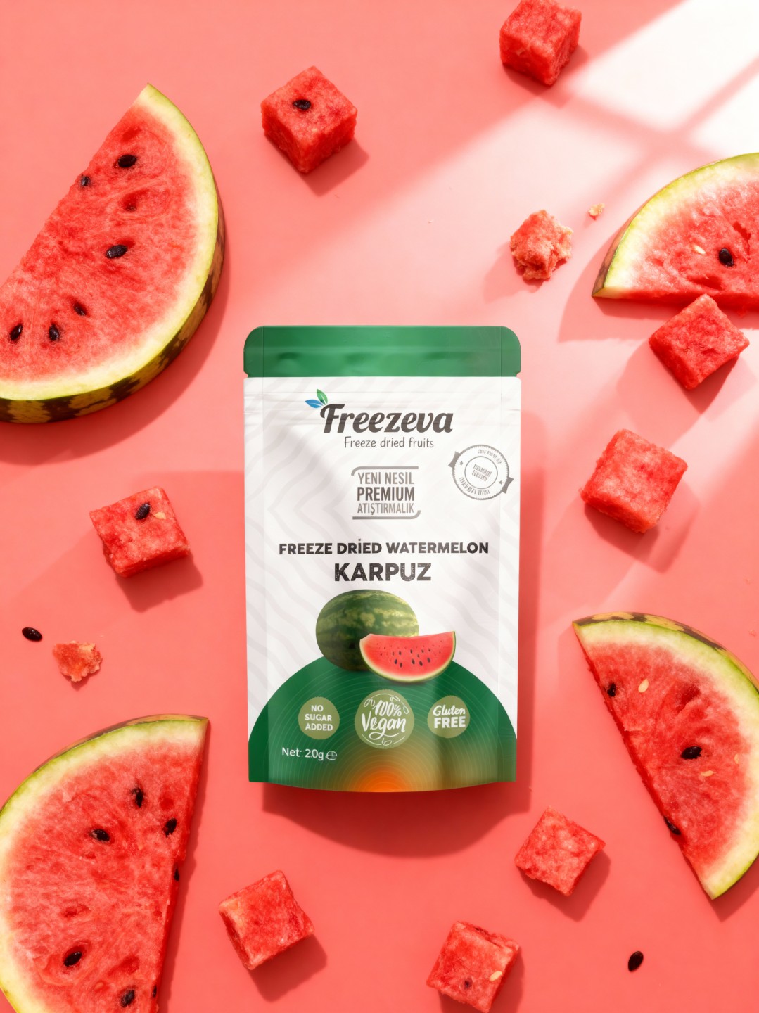 Freezeva Dondurularak Kurutulmuş Karpuz 15 gr